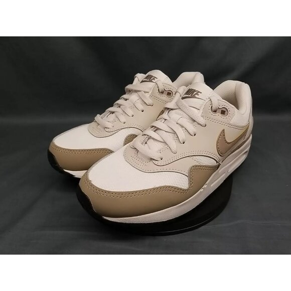 Nike Air Max 1 (GS) Sneakers Phantom Khaki Light Brown Boys Size 1Y NEW with BOX - Picture 4 of 12